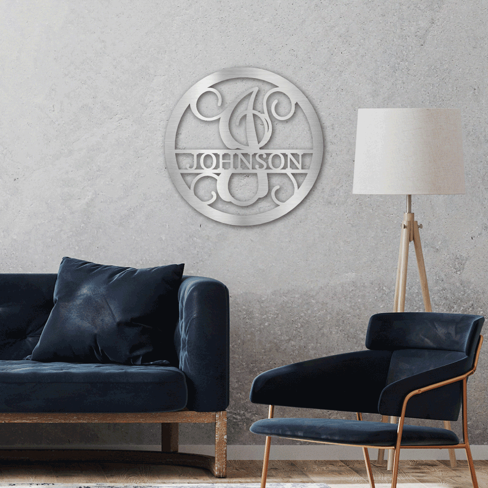 Circle Vine Monogram - Personalize It Today