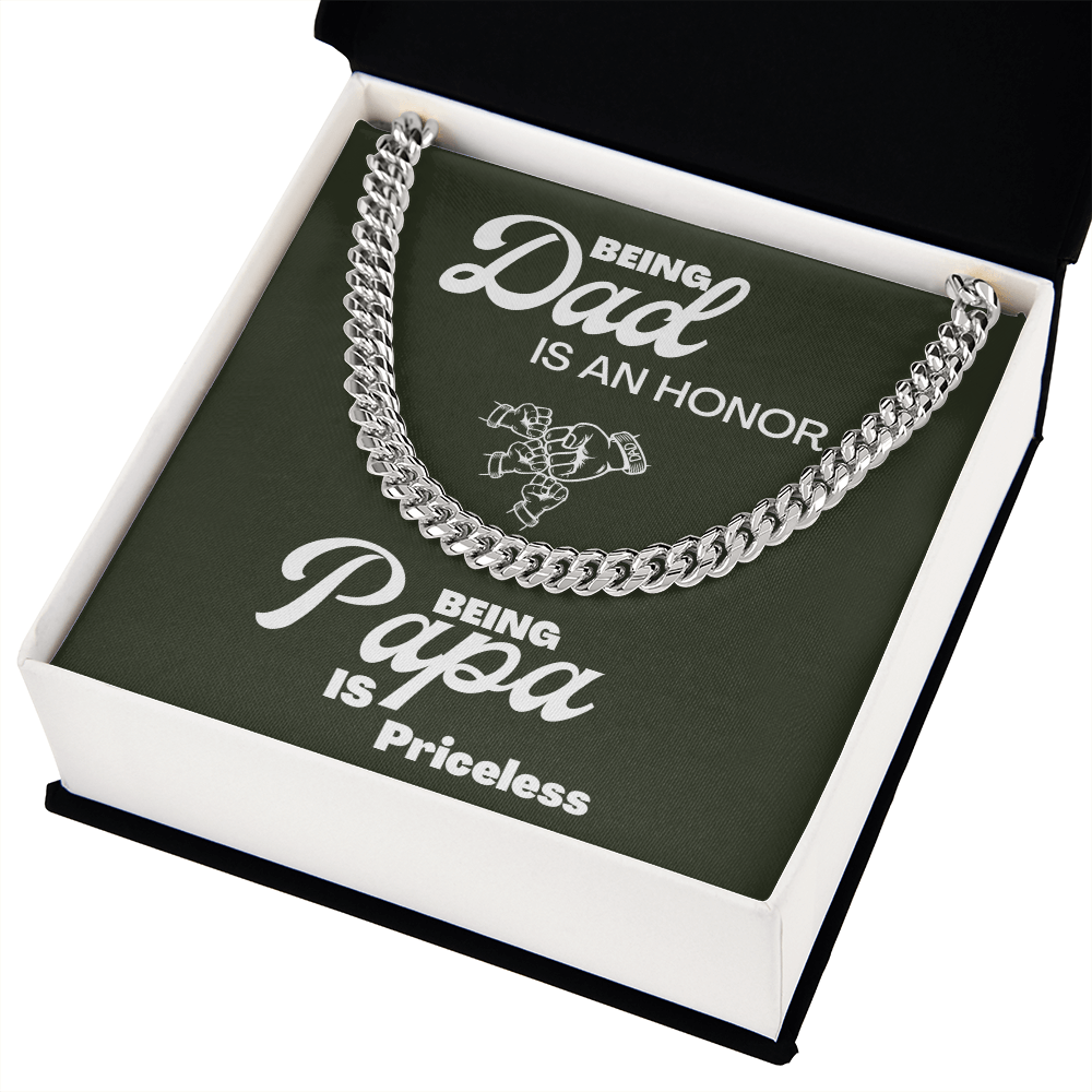 Being Papa | Cuban Link Chain 🤜