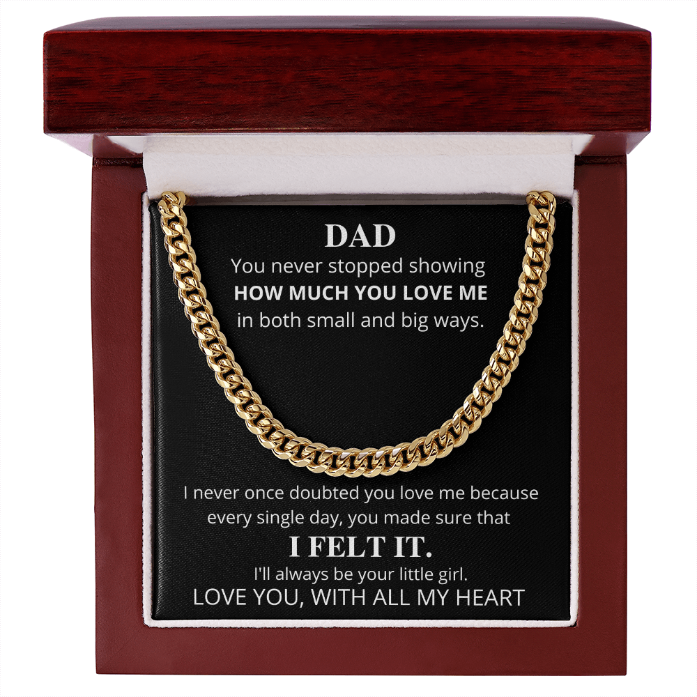Dad | I Will Always Be Your Little Girl | Cuban Chain