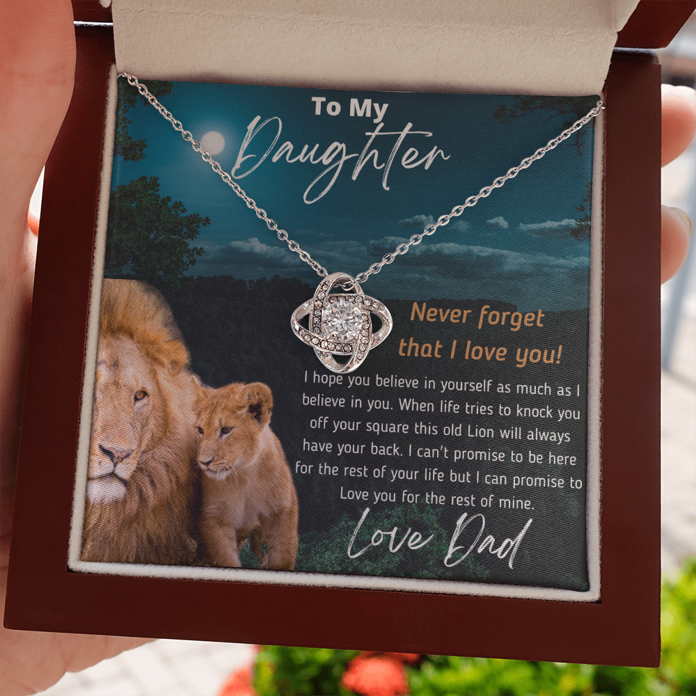 To My Daughter | LOVE KNOT NECKLACE 💓 (ALMOST SOLD OUT)
