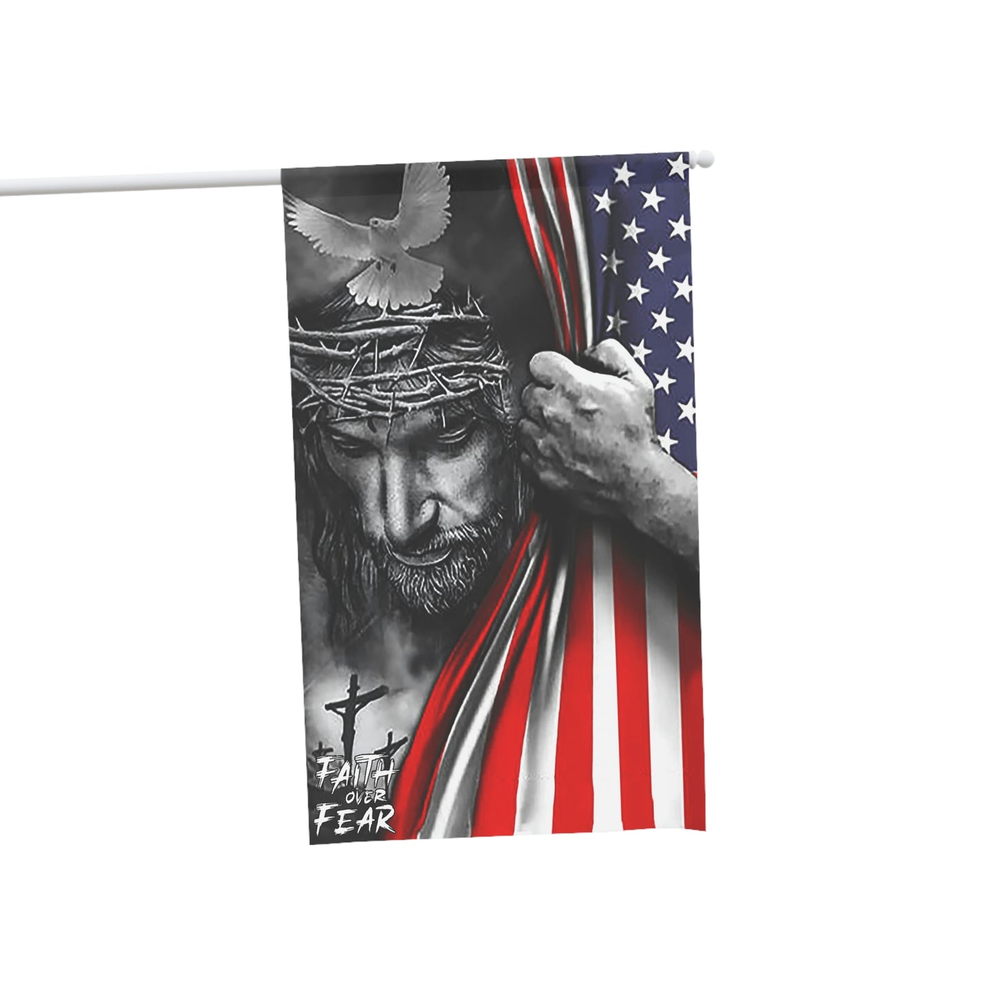 Jesus Flag Faith Over Fear God