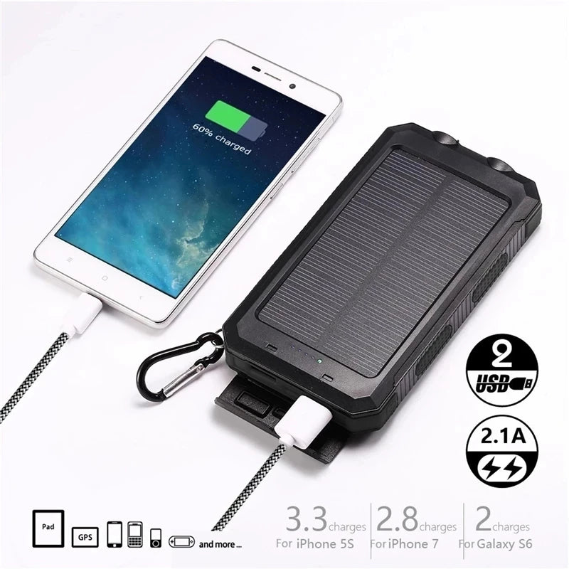 X7 SolarBoost Portable Charger - Solar Waterproof Power Bank