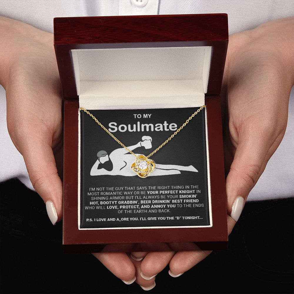 To My Soulmate... | Premium Love Knot Necklace