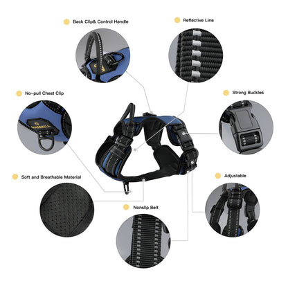 PawsEase Reflective No-Pull Harness