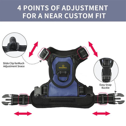 PawsEase Reflective No-Pull Harness