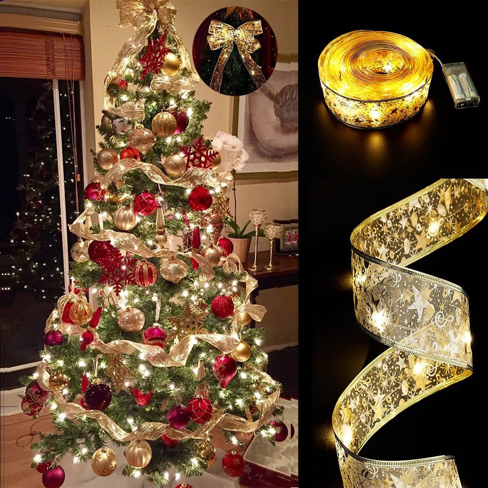 Christmas Gorgeous Decoration LED Ribbon Fairy Lights New Year 2023