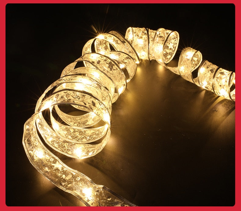 Christmas Gorgeous Decoration LED Ribbon Fairy Lights New Year 2023