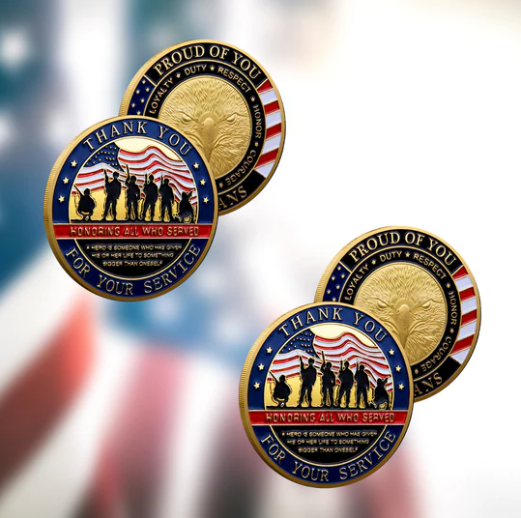 Honoring All Who Served - Veteran Coin