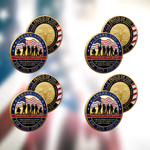 Honoring All Who Served - Veteran Coin