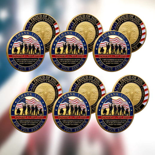 Honoring All Who Served - Veteran Coin