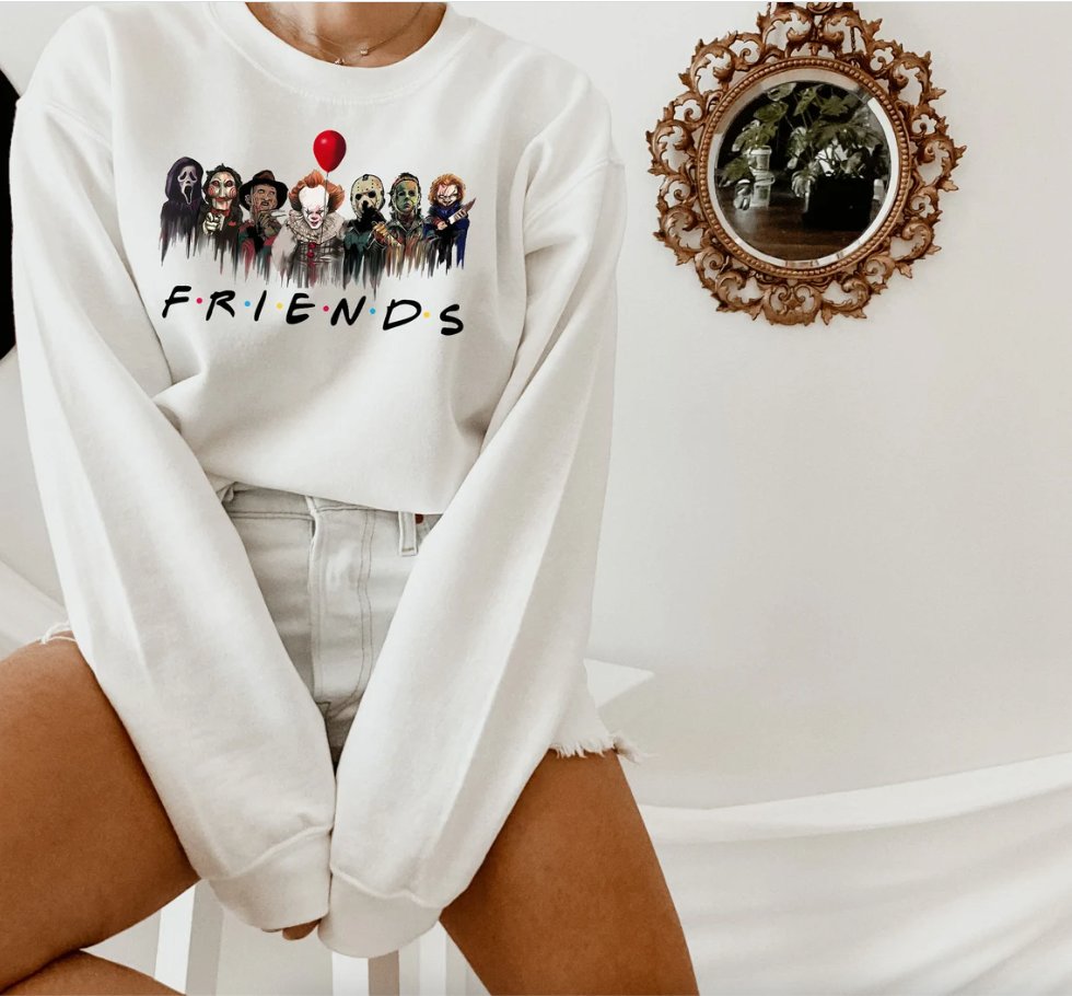 Halloween Sweatshirt, Horror Movie Shirt, Horror Movie Characters T-shirt