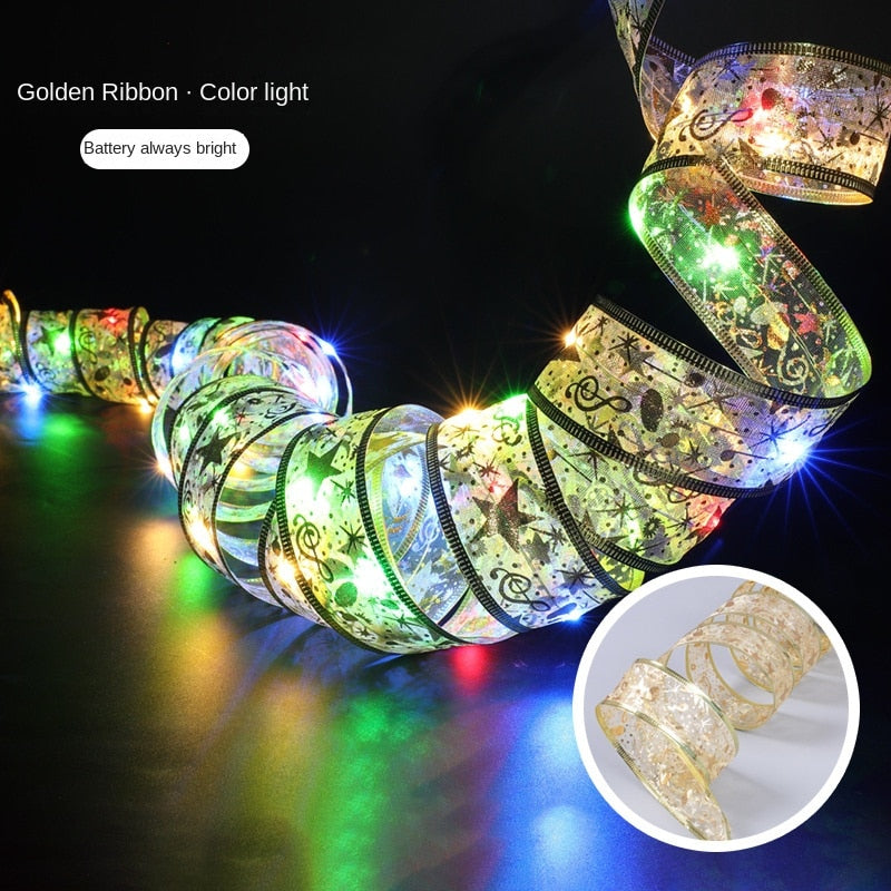 Christmas Gorgeous Decoration LED Ribbon Fairy Lights New Year 2023