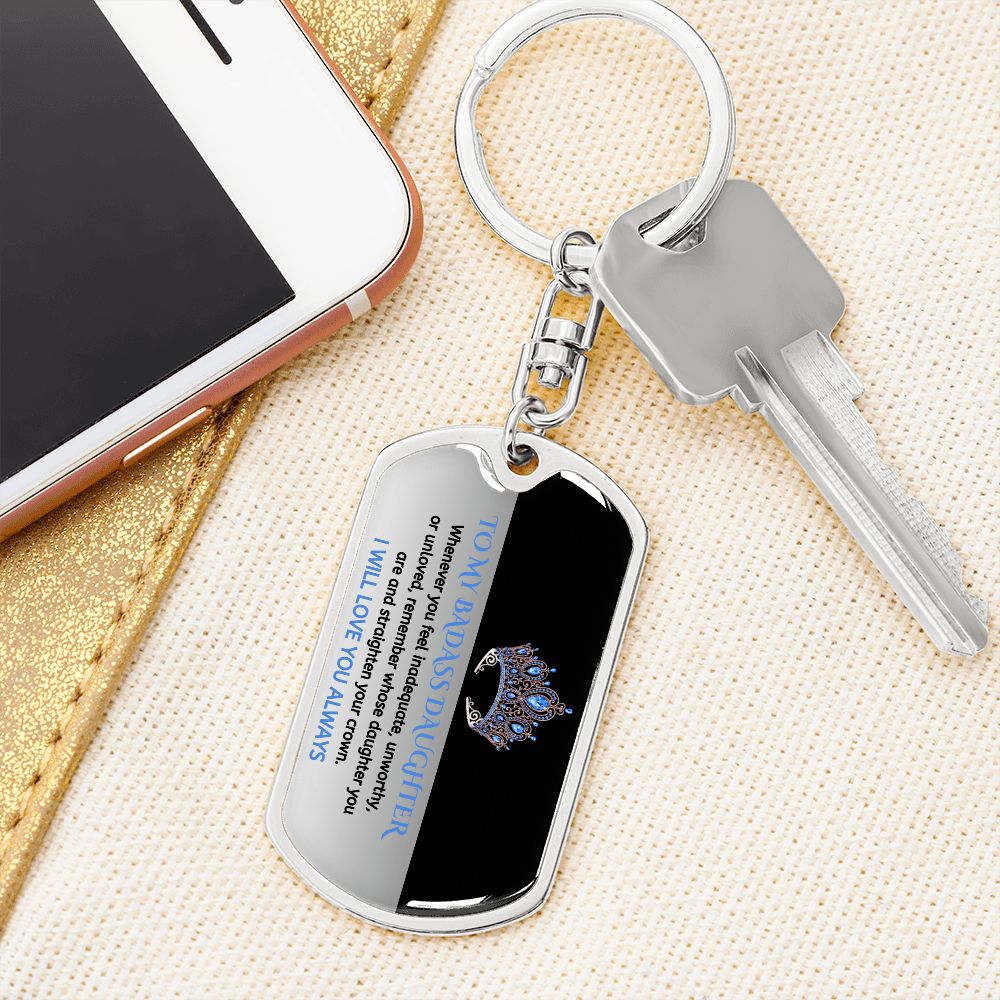 (ALMOST SOLD OUT) Keepsake for Daughter - Keychain - LIMITED QUANTITIES AVAILABLE