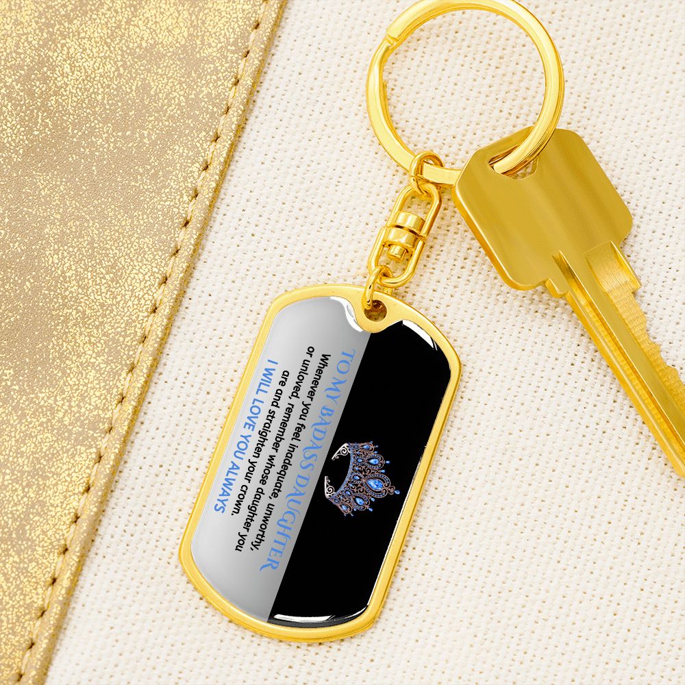 (ALMOST SOLD OUT) Keepsake for Daughter - Keychain - LIMITED QUANTITIES AVAILABLE