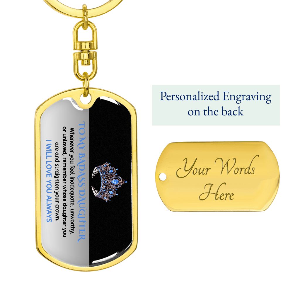 (ALMOST SOLD OUT) Keepsake for Daughter - Keychain - LIMITED QUANTITIES AVAILABLE