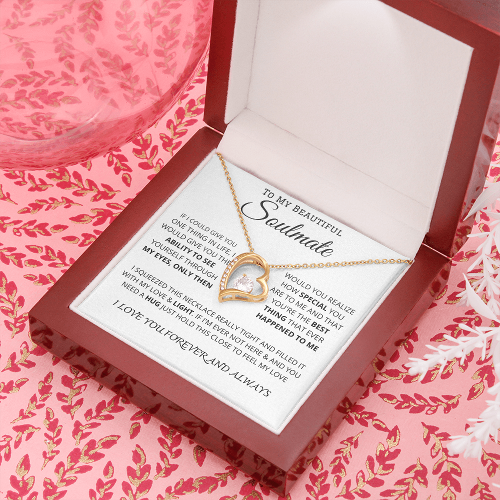 To My Beautiful Soulmate | Forever Love Necklace ❤️