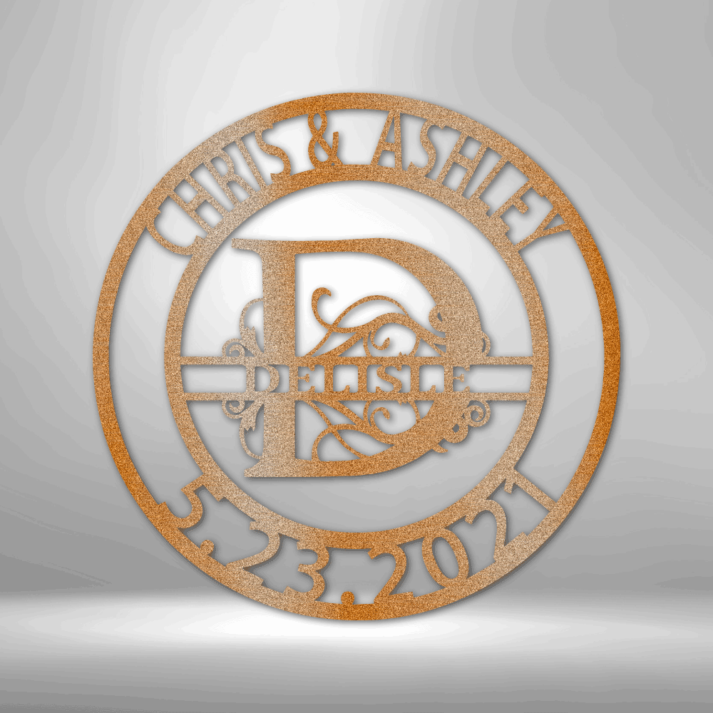 Split Letter Family Name - Personalize It Today