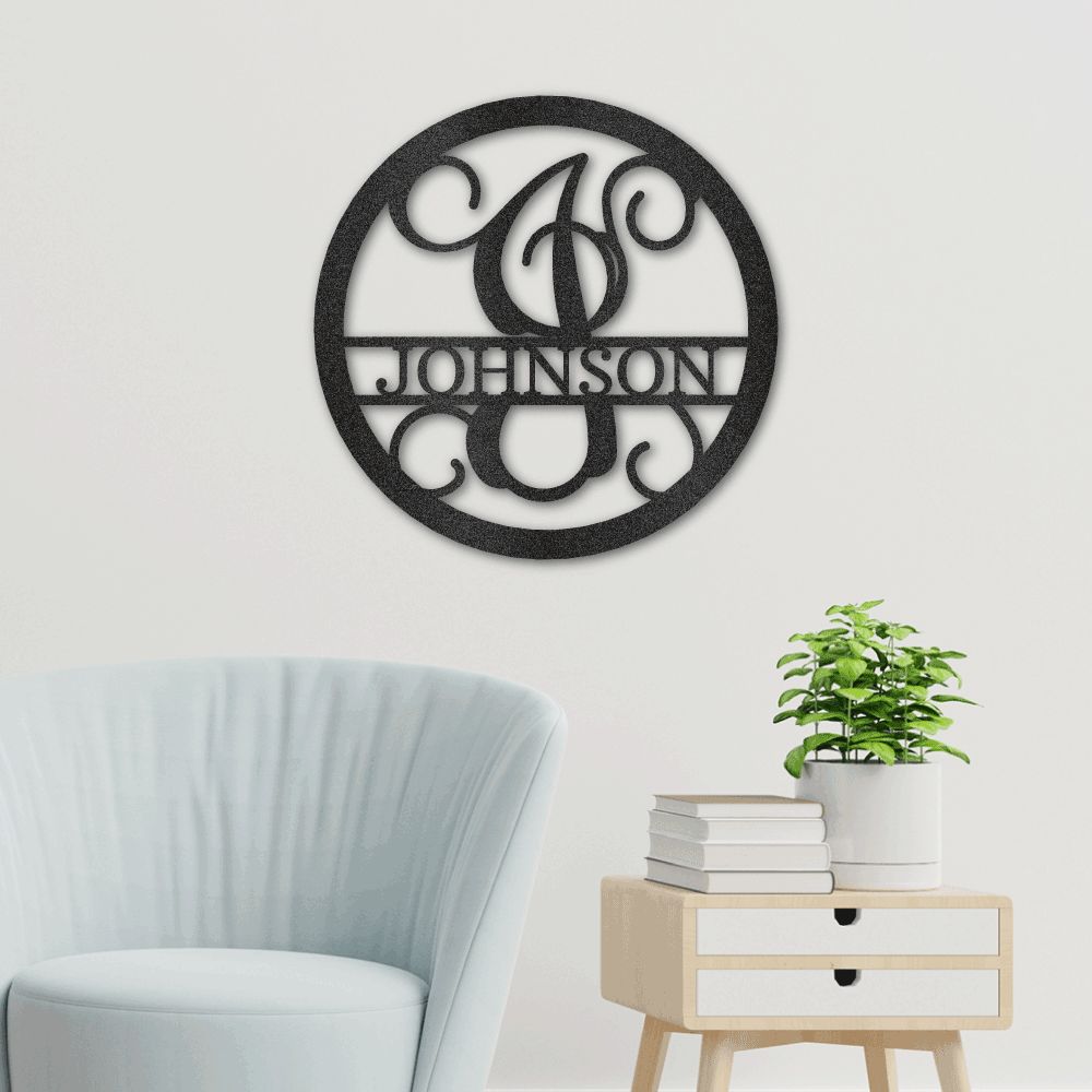 Circle Vine Monogram - Personalize It Today