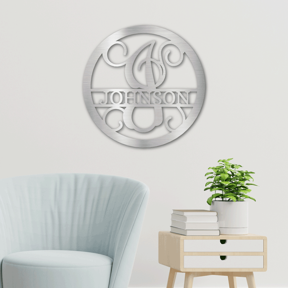 Circle Vine Monogram - Personalize It Today
