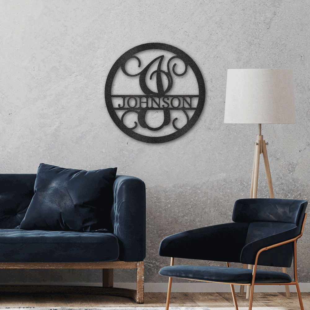 Circle Vine Monogram - Personalize It Today