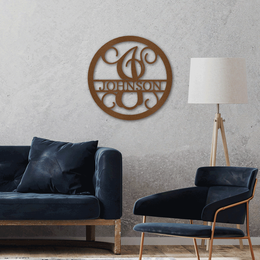 Circle Vine Monogram - Personalize It Today