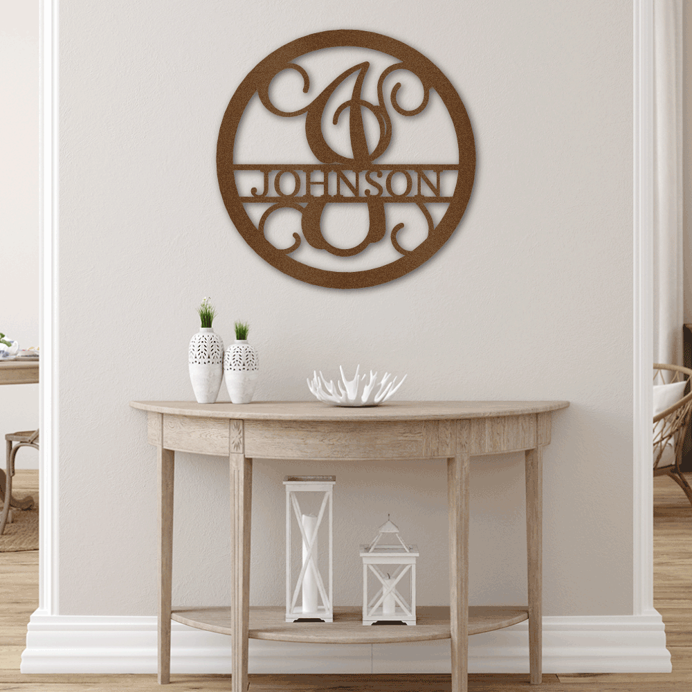 Circle Vine Monogram - Personalize It Today