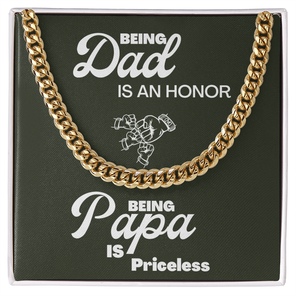 Being Papa | Cuban Link Chain 🤜