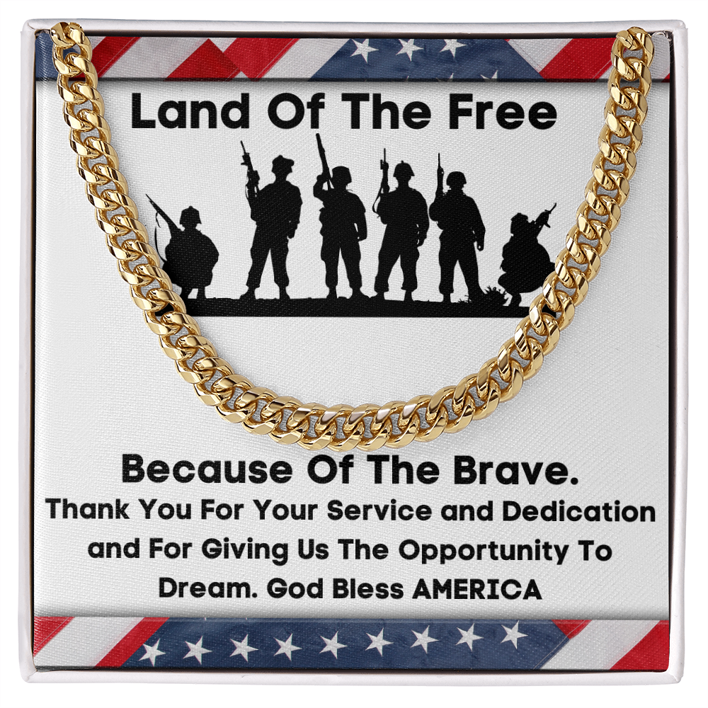 Land Of The Free - Cuban Link Chain