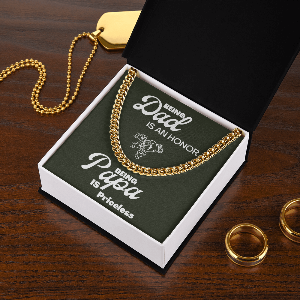 Being Papa | Cuban Link Chain 🤜