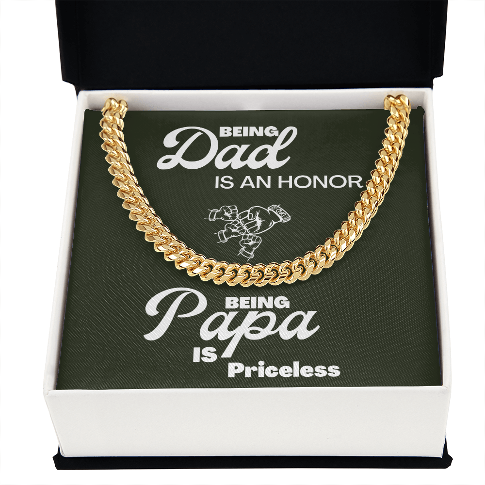 Being Papa | Cuban Link Chain 🤜