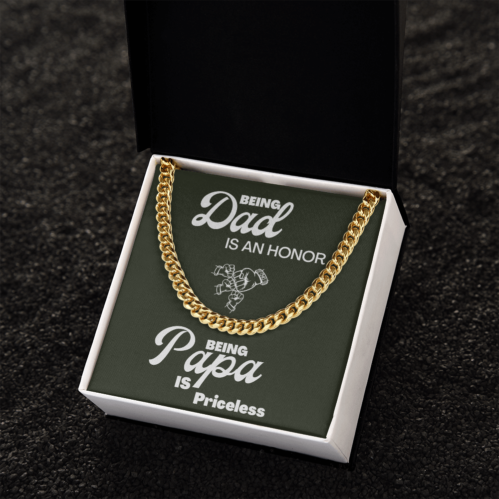 Being Papa | Cuban Link Chain 🤜