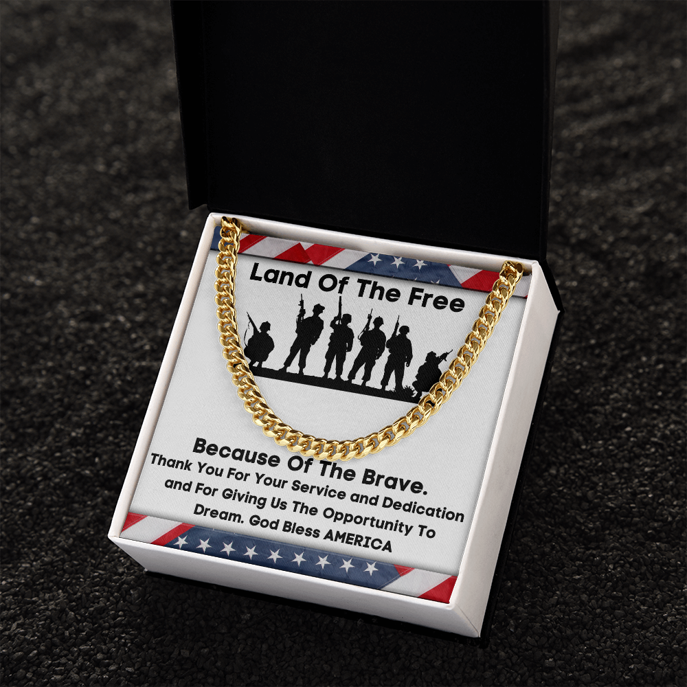 Land Of The Free - Cuban Link Chain