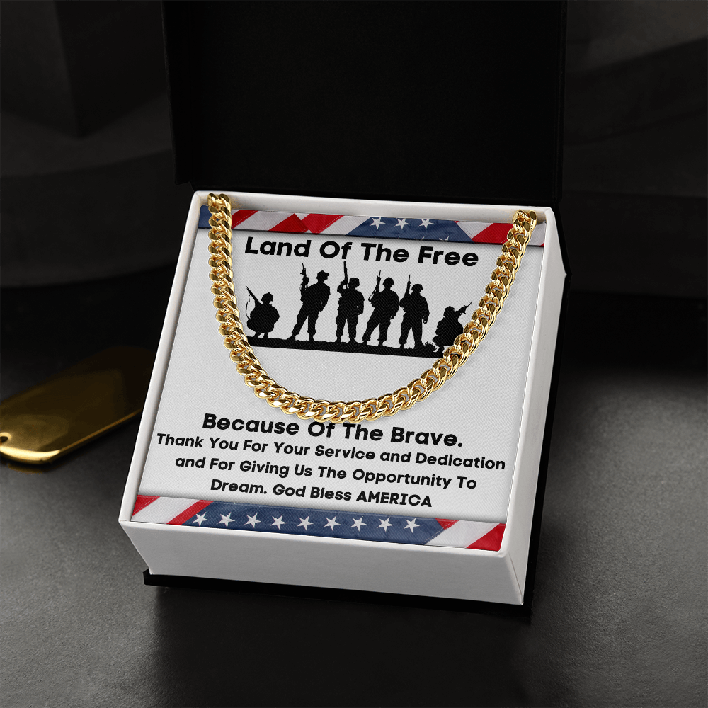 Land Of The Free - Cuban Link Chain