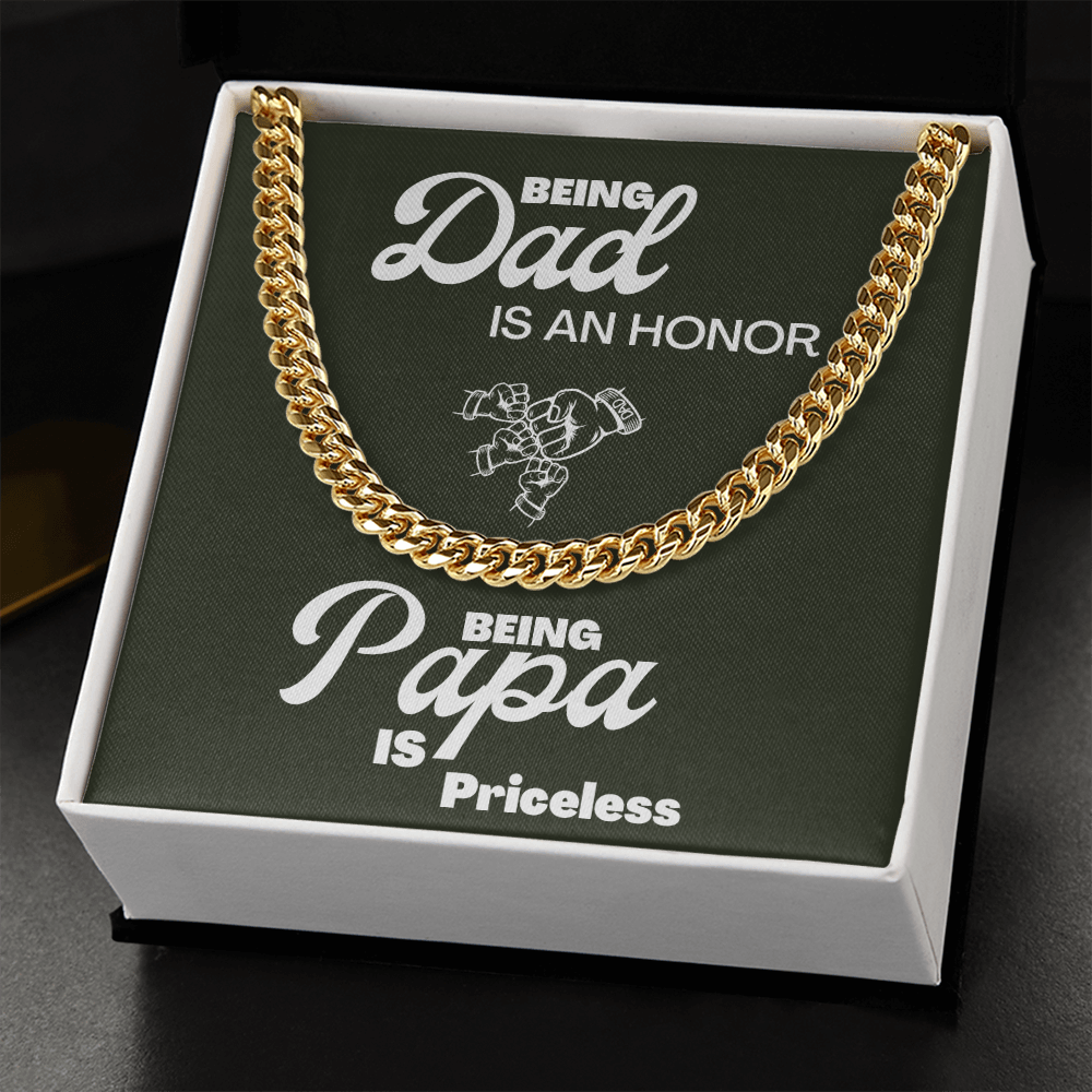 Being Papa | Cuban Link Chain 🤜