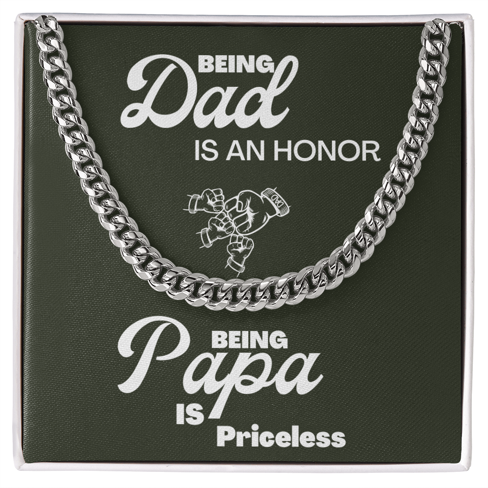 Being Papa | Cuban Link Chain 🤜