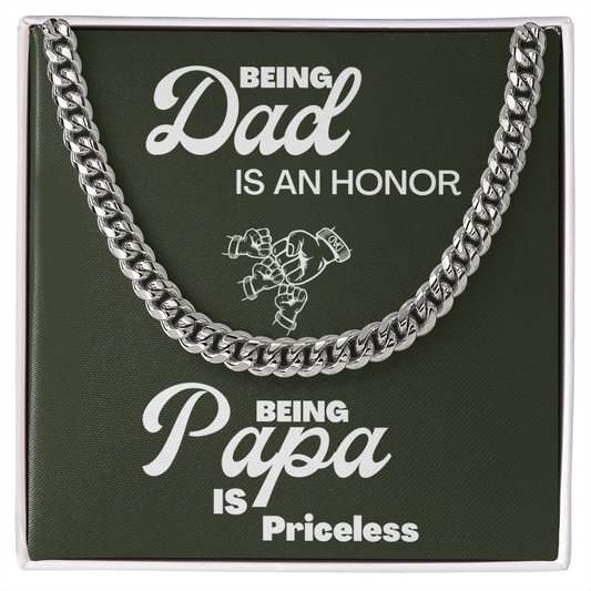 Being Papa | Cuban Link Chain 🤜