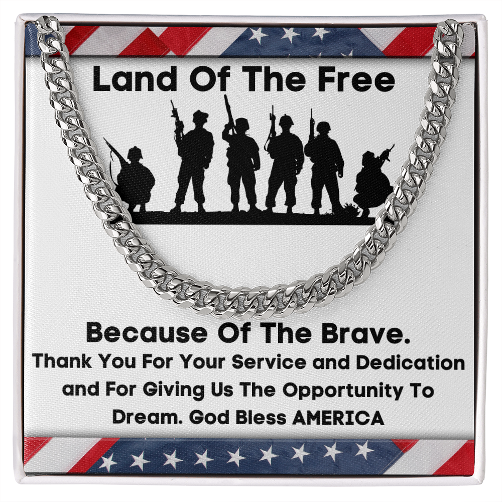 Land Of The Free - Cuban Link Chain