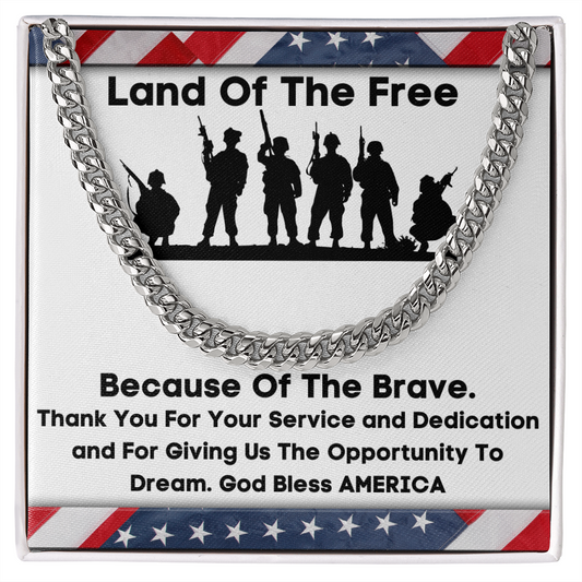 Land Of The Free - Cuban Link Chain