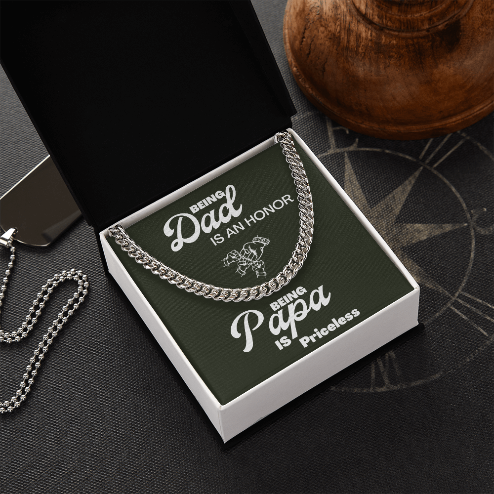 Being Papa | Cuban Link Chain 🤜