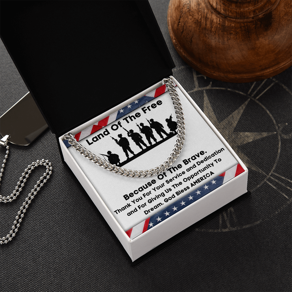 Land Of The Free - Cuban Link Chain