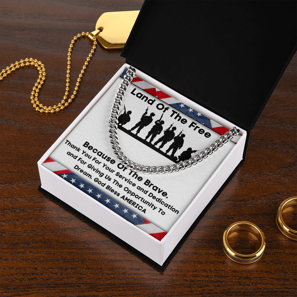 Land Of The Free - Cuban Link Chain