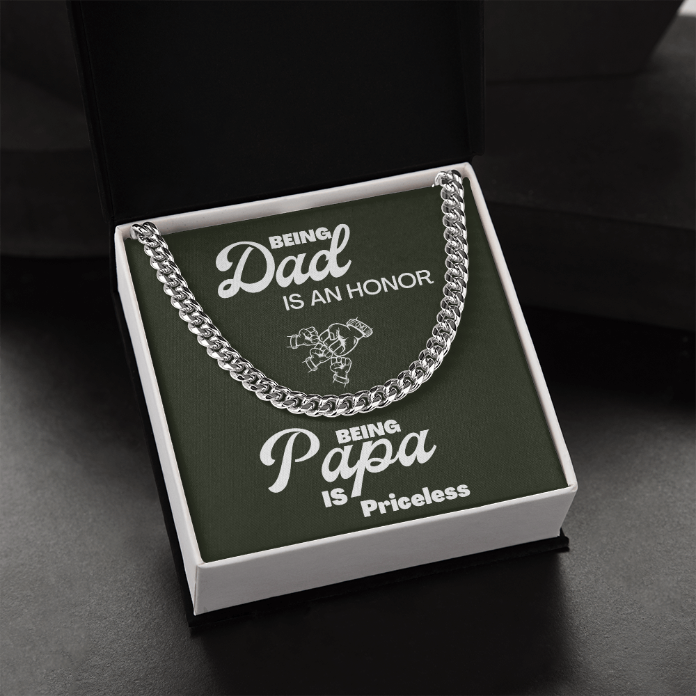 Being Papa | Cuban Link Chain 🤜