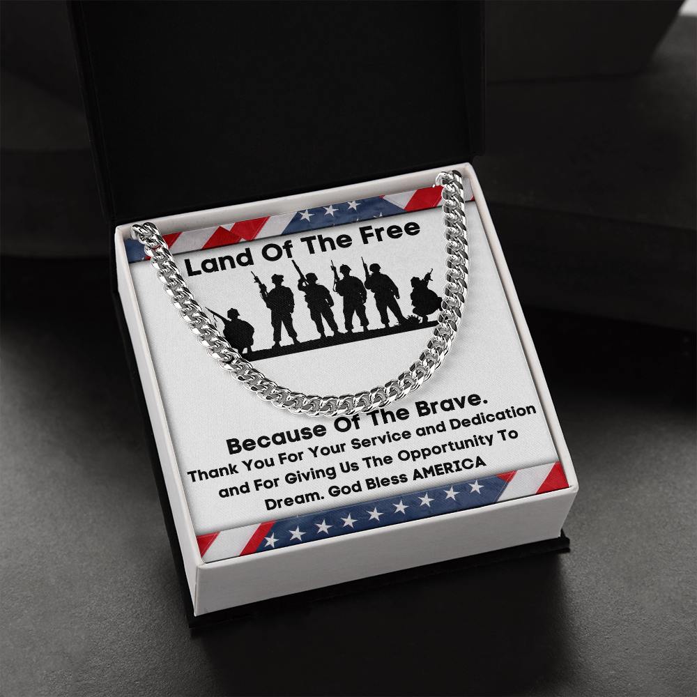 Land Of The Free - Cuban Link Chain