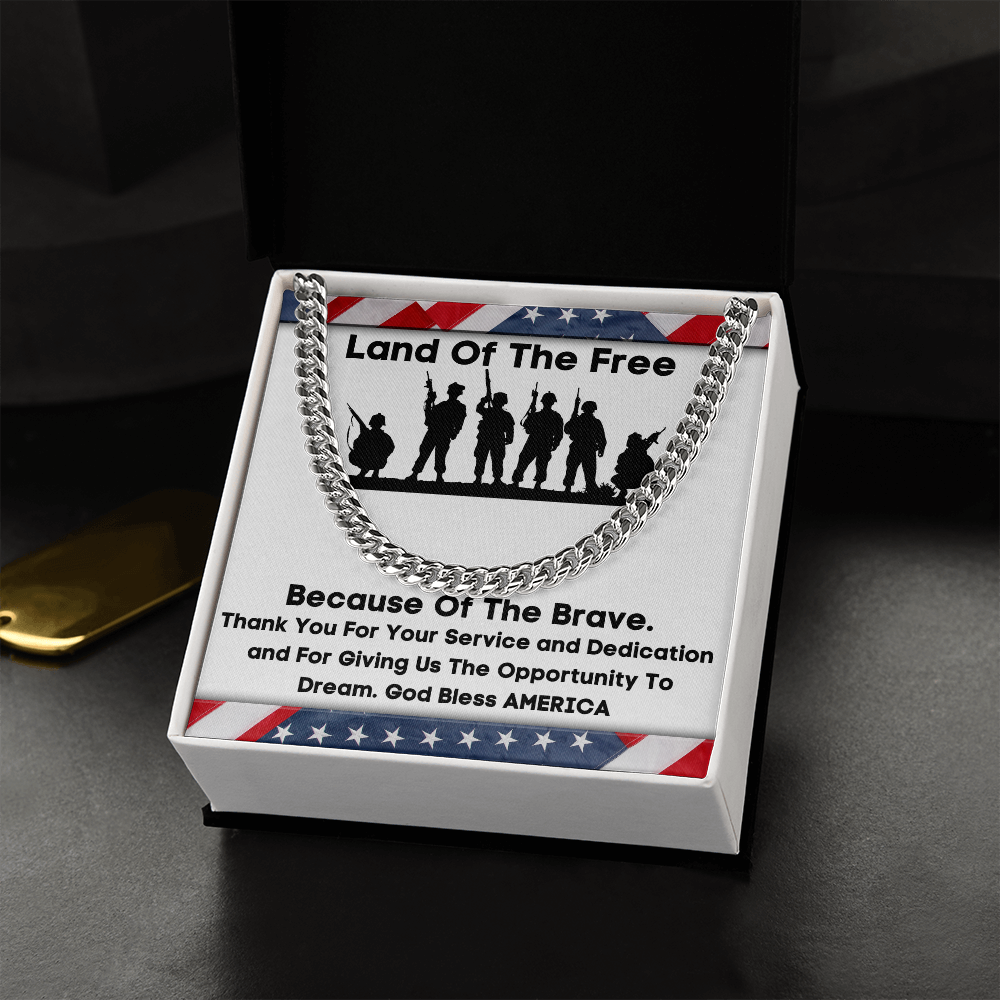 Land Of The Free - Cuban Link Chain