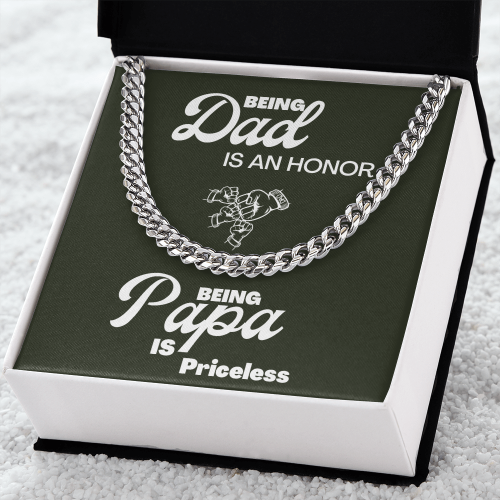 Being Papa | Cuban Link Chain 🤜