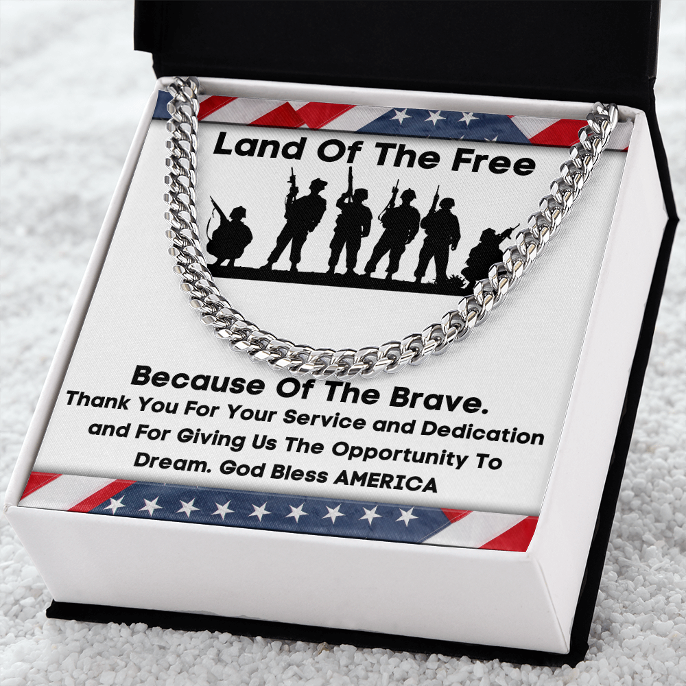 Land Of The Free - Cuban Link Chain