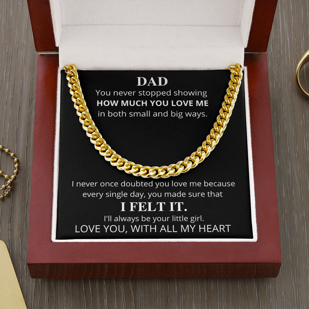 Dad | I Will Always Be Your Little Girl | Cuban Chain