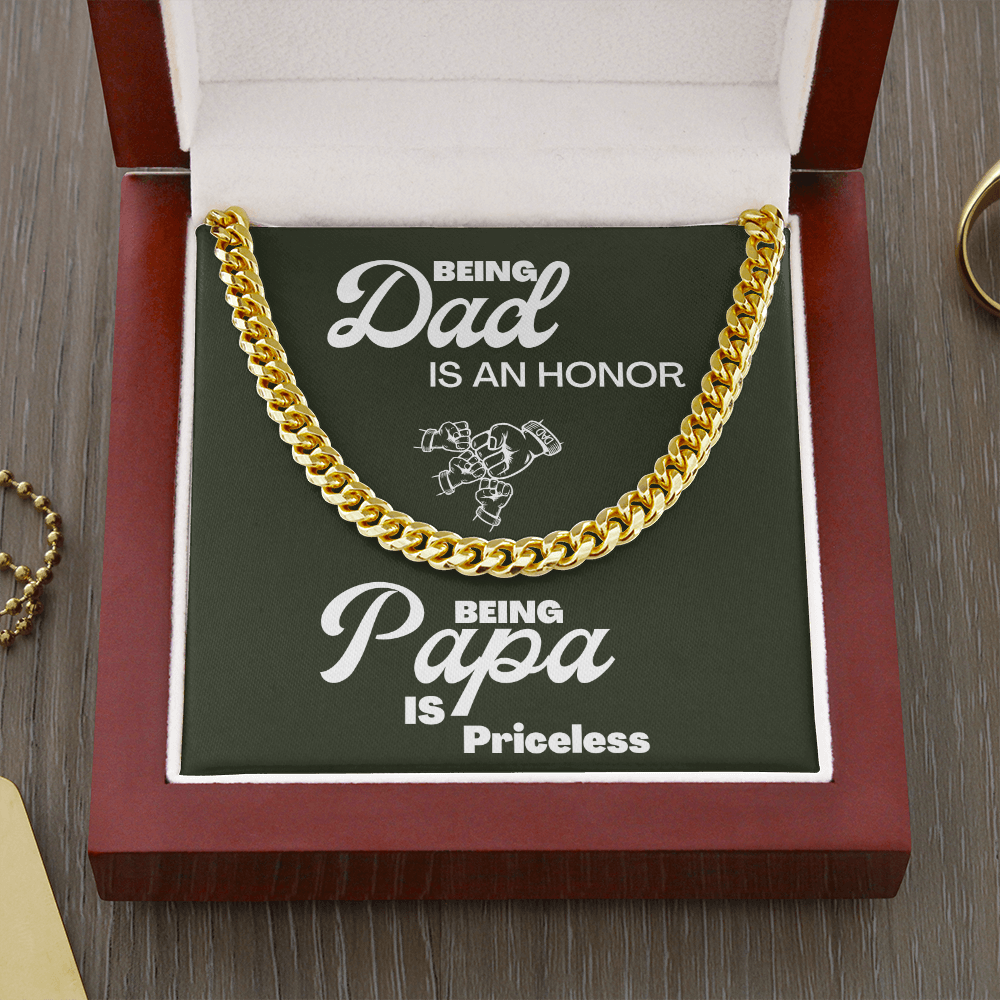 Being Papa | Cuban Link Chain 🤜