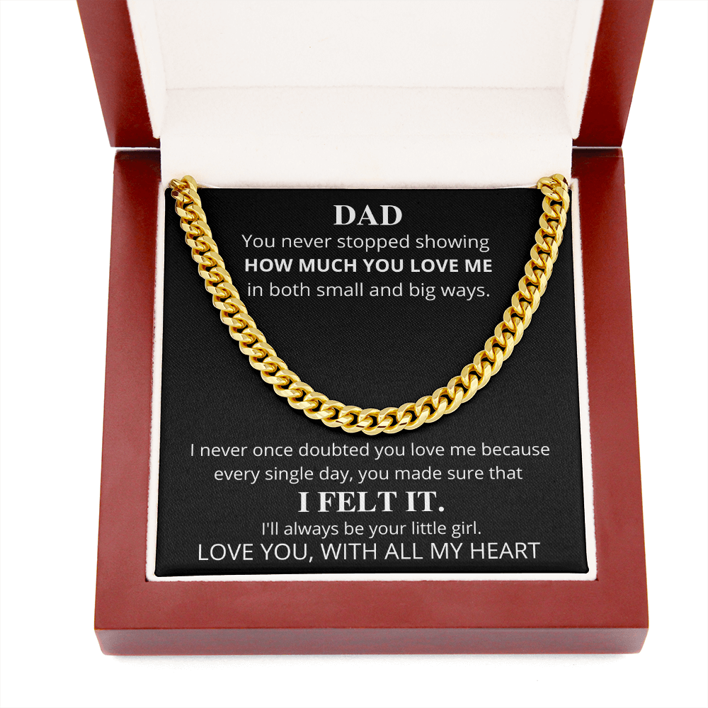 Dad | I Will Always Be Your Little Girl | Cuban Chain