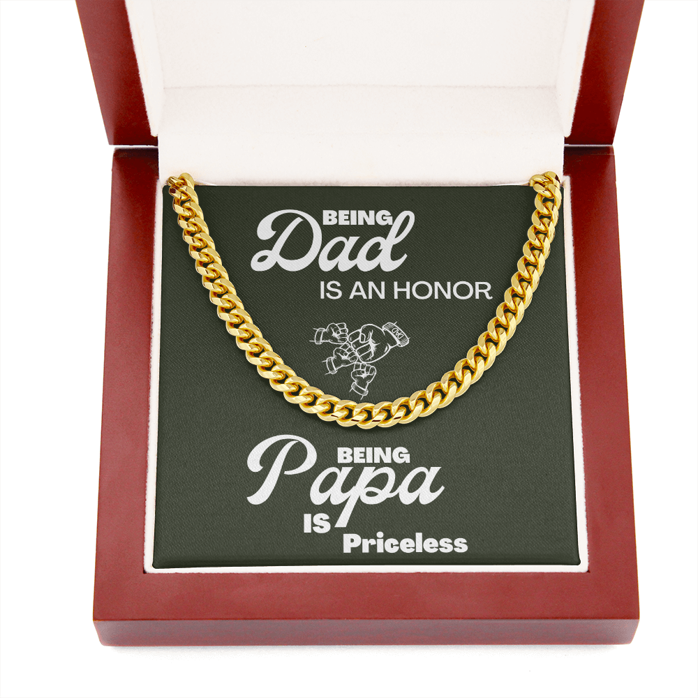 Being Papa | Cuban Link Chain 🤜